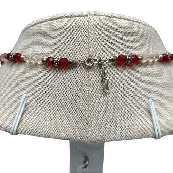 Genuine Rose Quartz Necklace Beaded - Picture 6 of 9